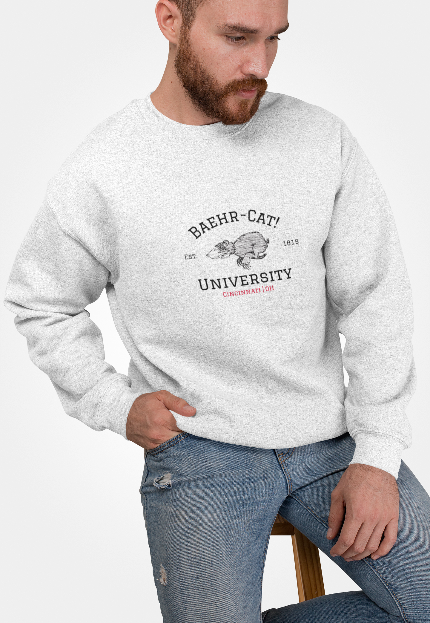 Baehr-Cat! University - Crewneck