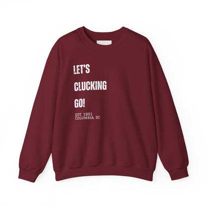 "Let's Clucking Go!" stack letters Crewneck Sweatshirt
