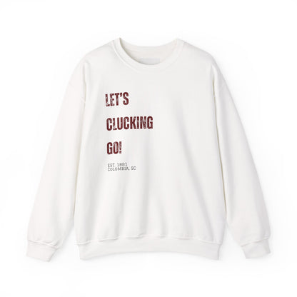 "Let's Clucking Go!" stack letters Crewneck Sweatshirt