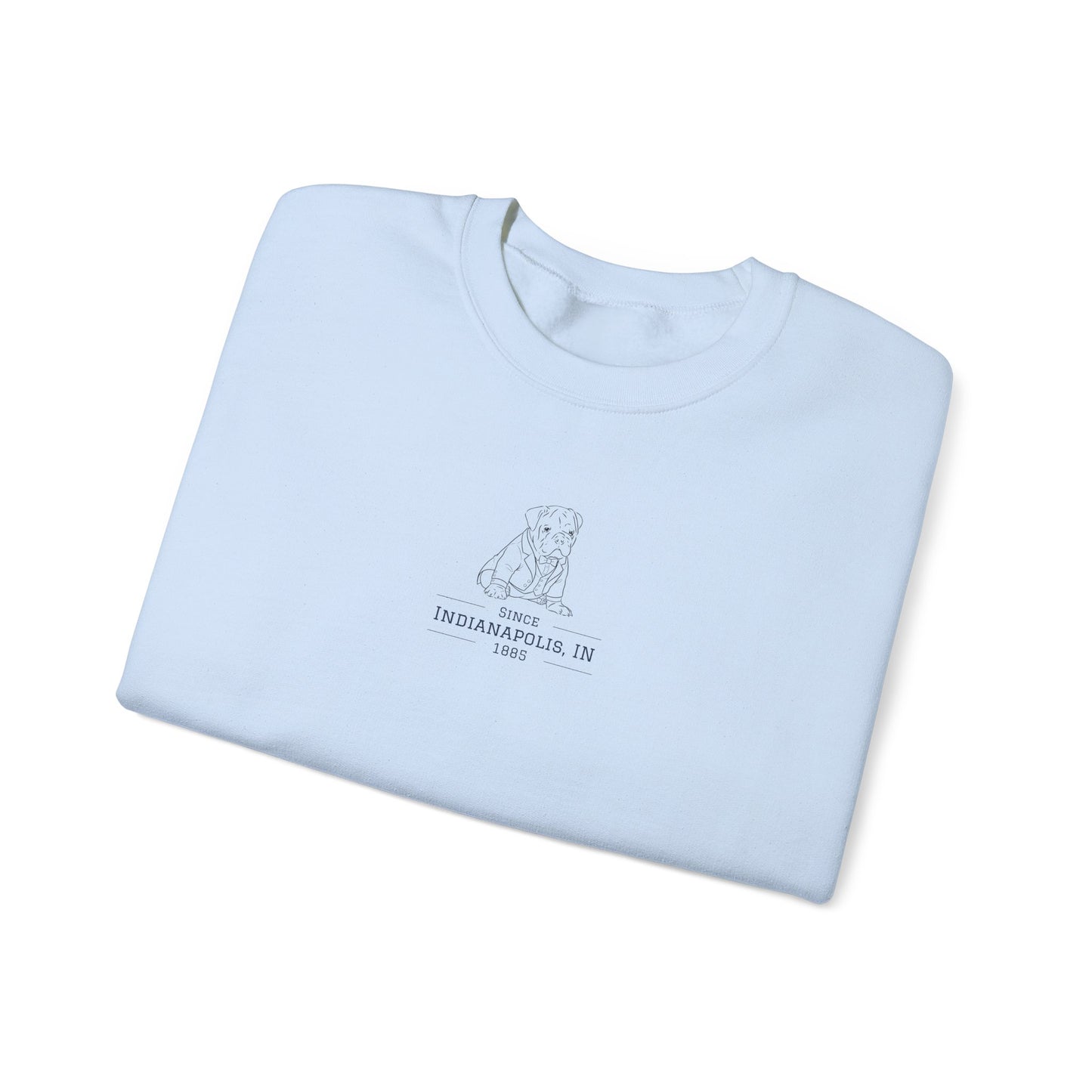 "butler dressed bulldog" Crewneck Sweatshirt