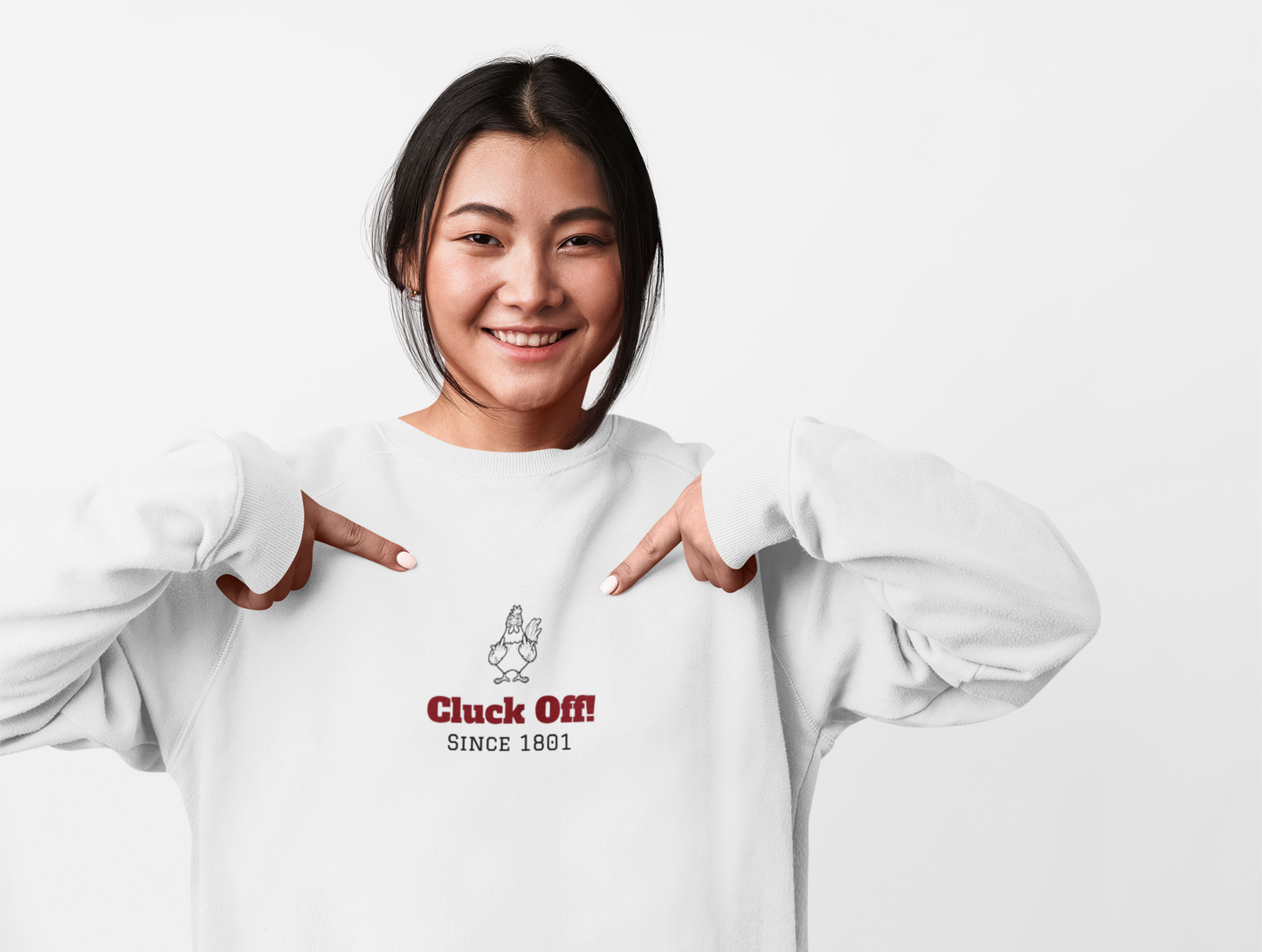 "Cluck Off!" Crewneck Sweatshirt