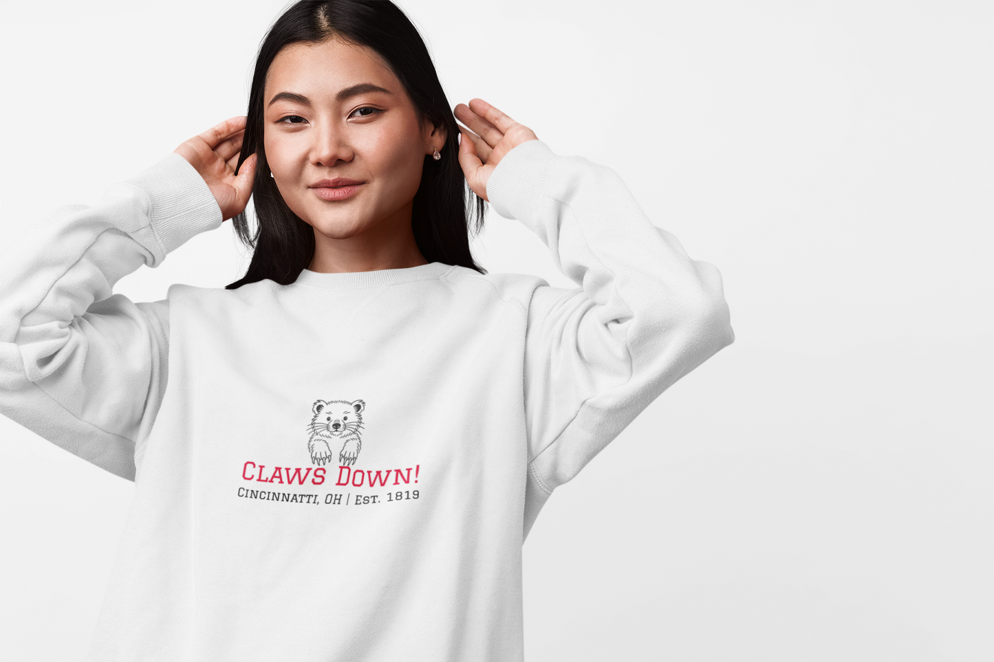 Claws Down! Cartoon - Crewneck