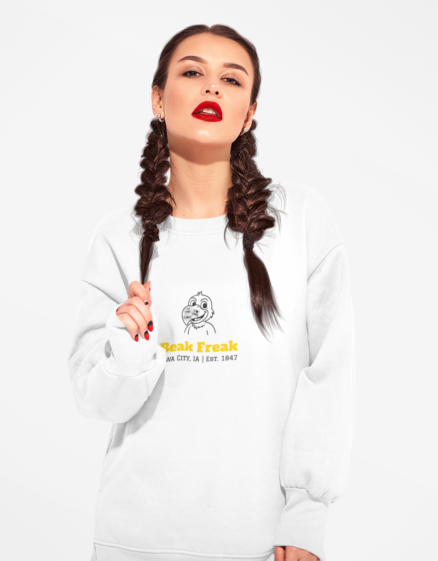 "beak freak" Crewneck Sweatshirt