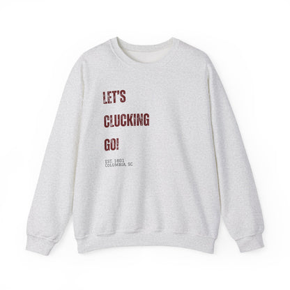 "Let's Clucking Go!" stack letters Crewneck Sweatshirt