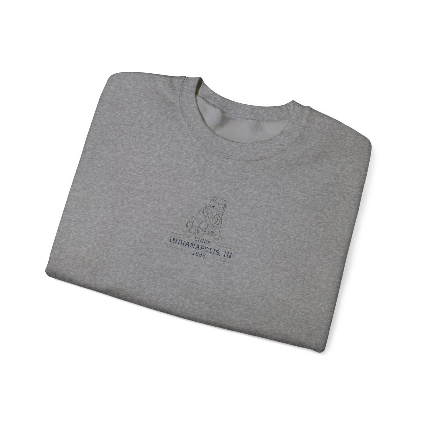 "butler dressed bulldog" Crewneck Sweatshirt
