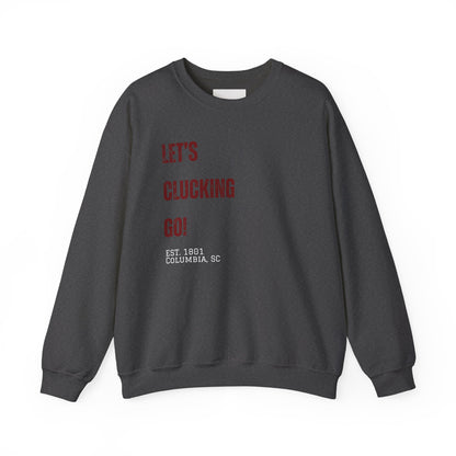 "Let's Clucking Go!" stack letters Crewneck Sweatshirt