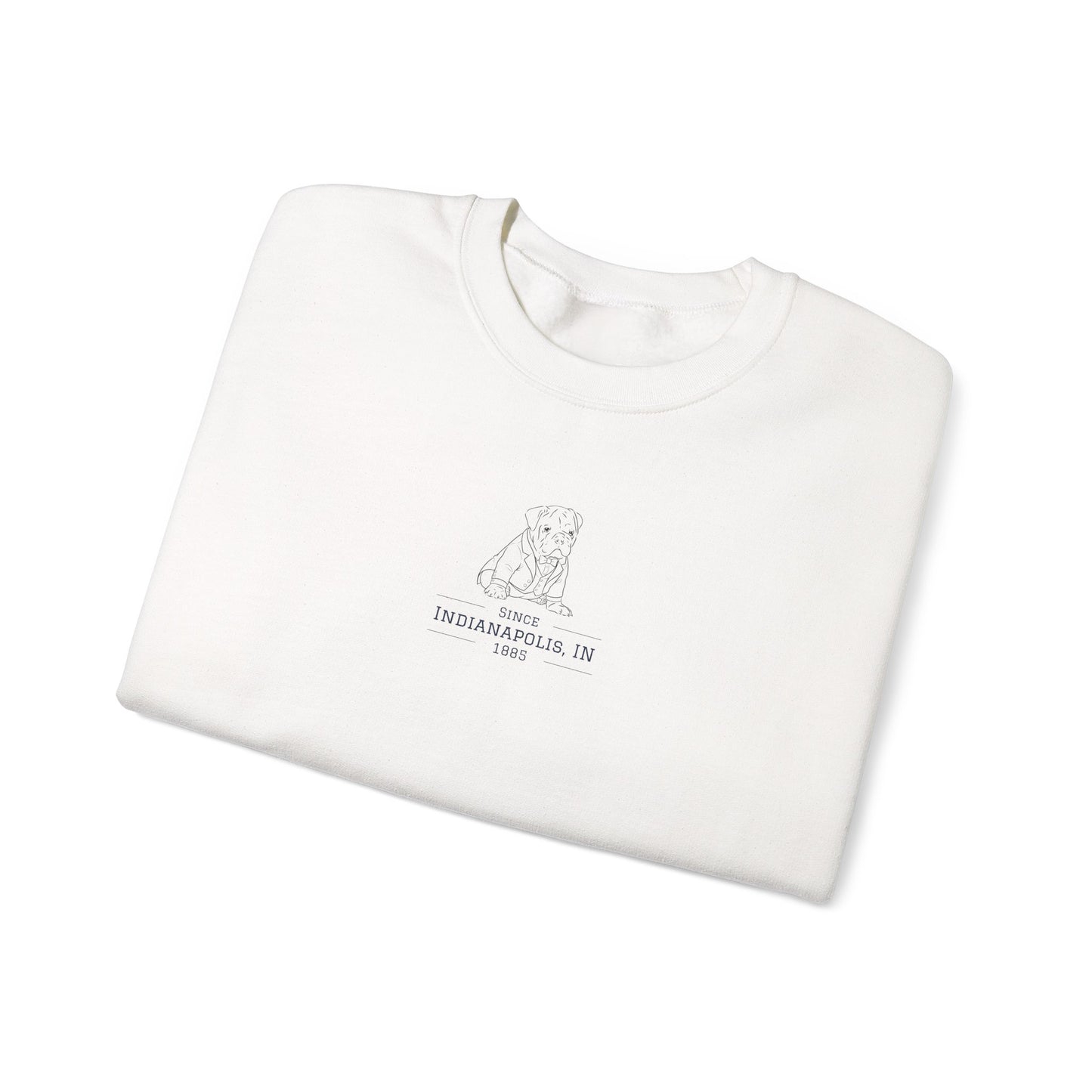 "butler dressed bulldog" Crewneck Sweatshirt